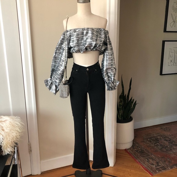 VERSACE slim fit flared jeans sz 24 - Picture 1 of 11